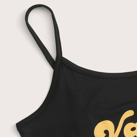 Letter and Gingham Print Cami PJ set - Picture 6 of 8